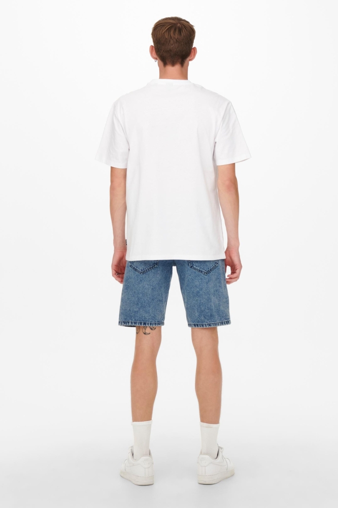 ONSFRED RLX SS TEE NOOS 22022532 BRIGHT WHITE